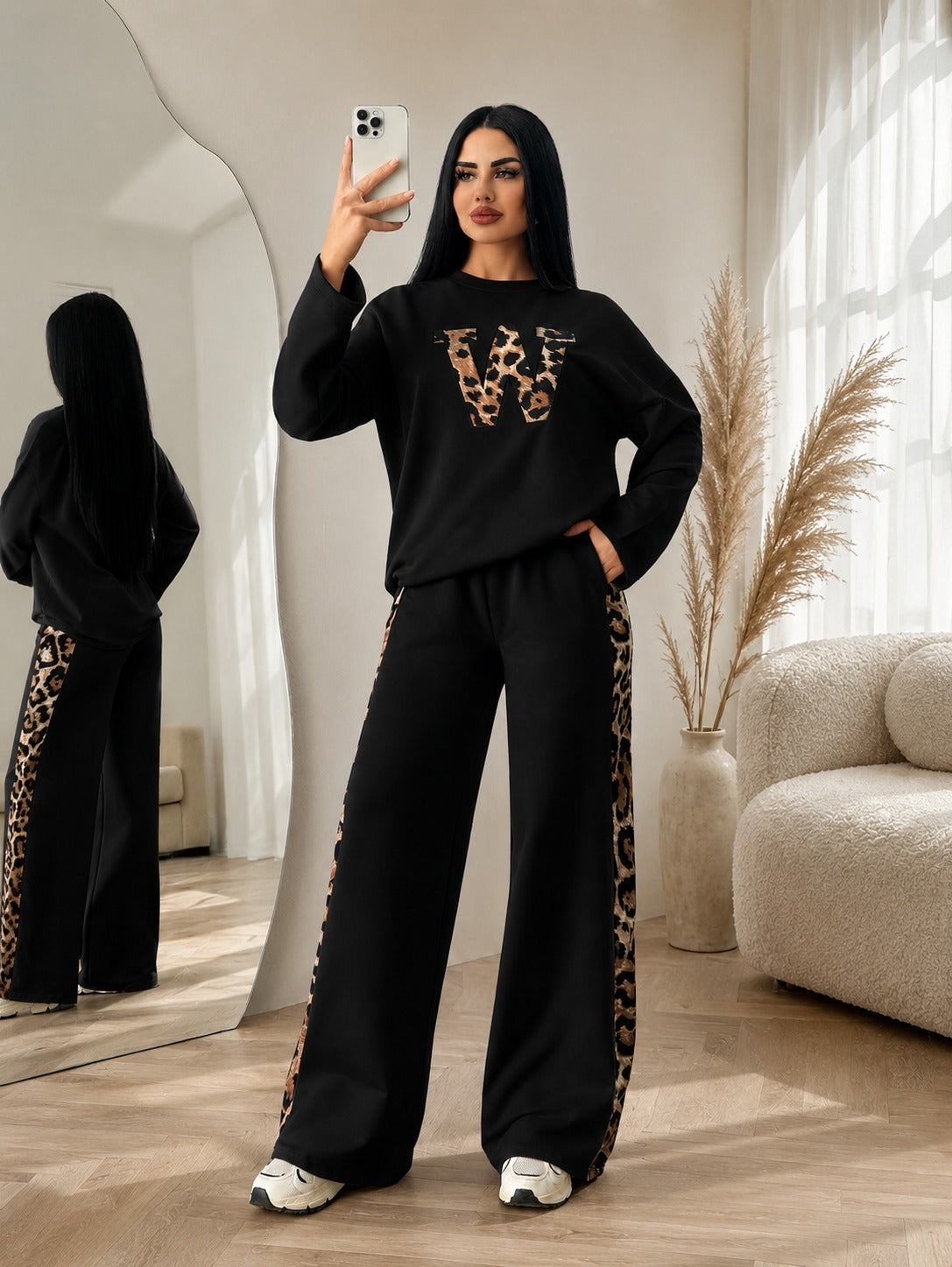 Noir Leopard Co-ord