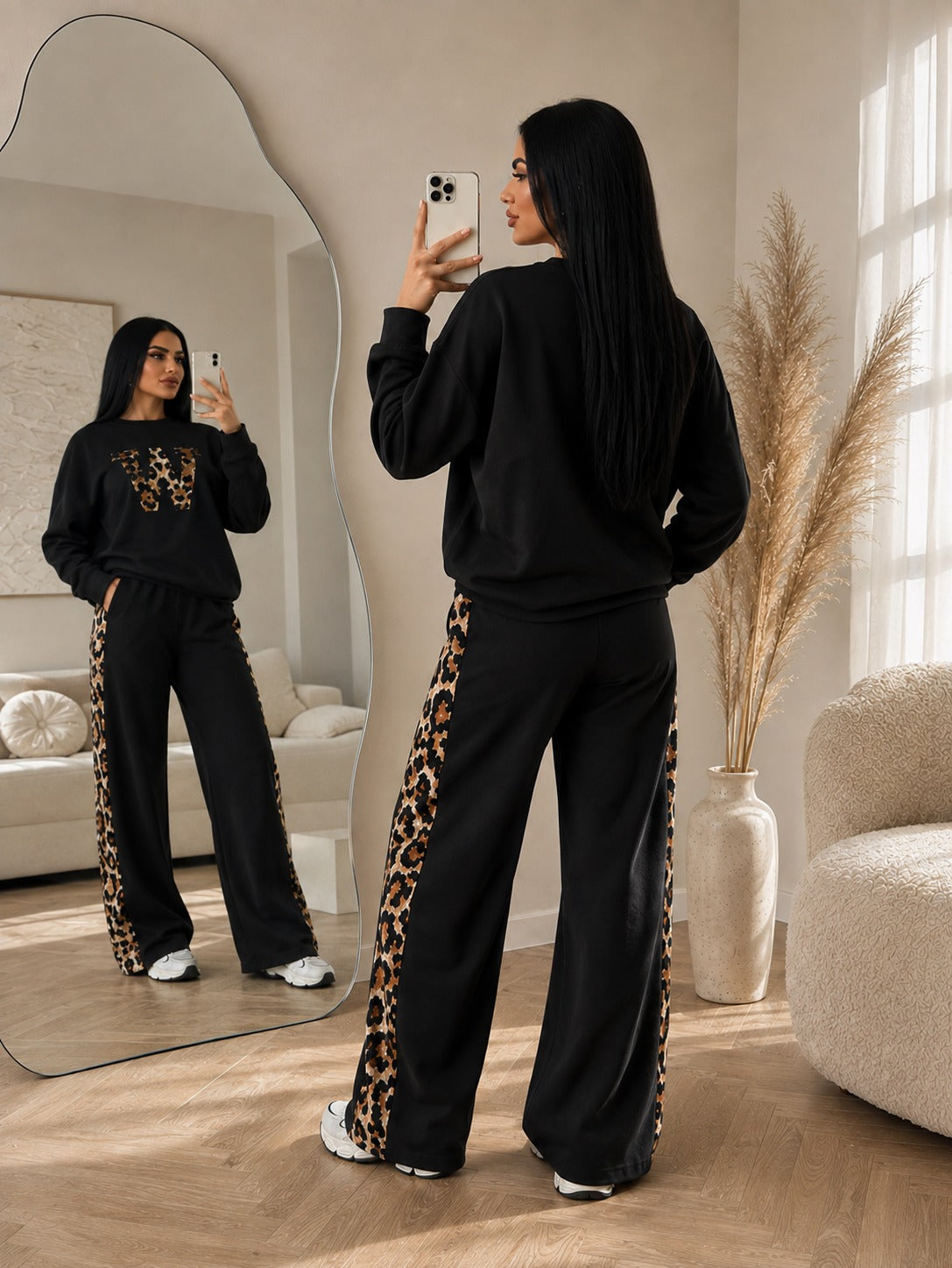Noir Leopard Co-ord