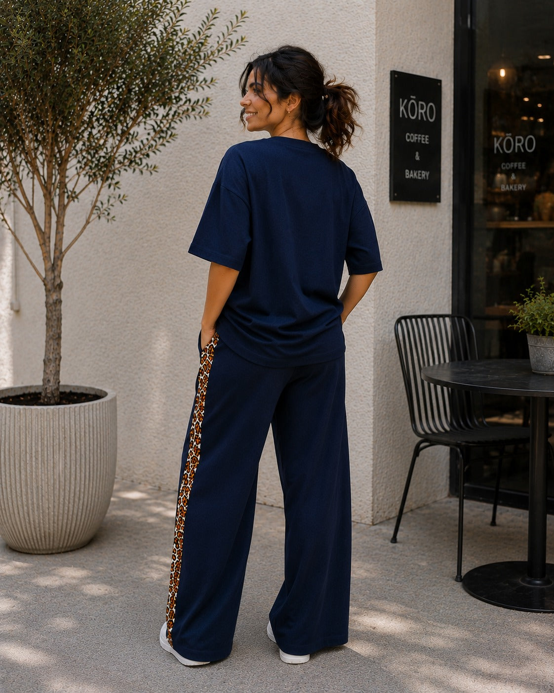 Midnight Leopard Edge Co-ord Set