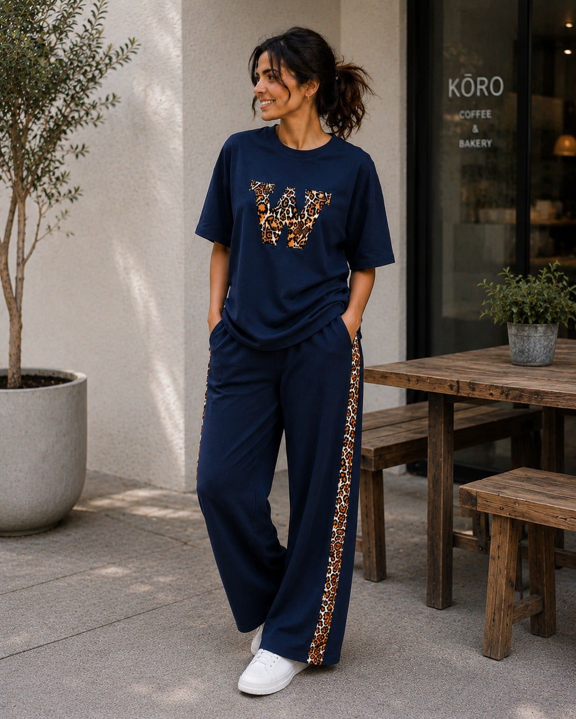 Midnight Leopard Edge Co-ord Set