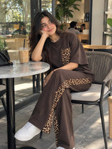Cocoa Leopard Co-Ord-Set
