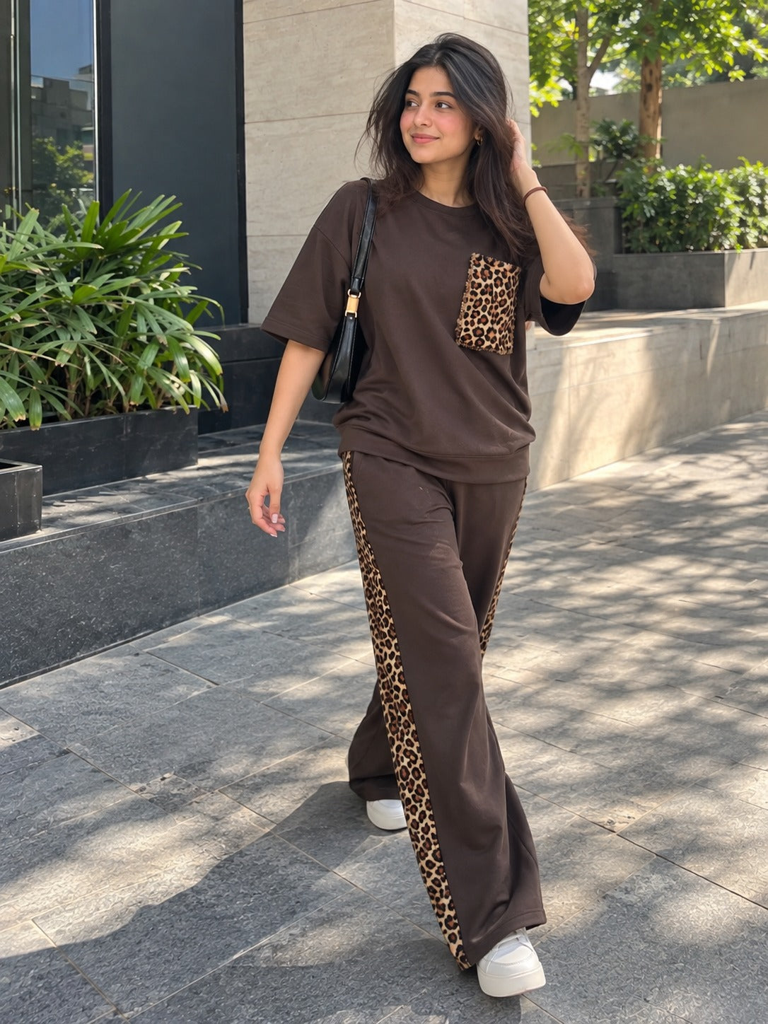 Cocoa Leopard Co-Ord-Set