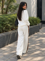 Snow White Leopard Edge Co-ord Set
