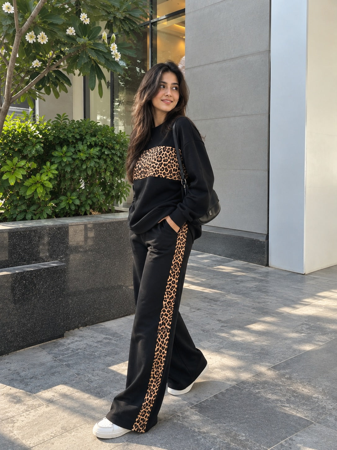 Rich Black Leopard Co-Ord-Set