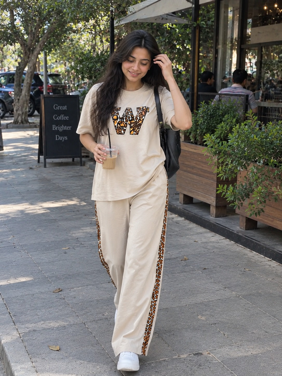 Beige Leopard Co-Ord-Set