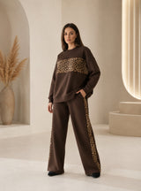 Cocoa Leopard Co-Ord-Set