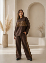 Cocoa Leopard Co-Ord-Set