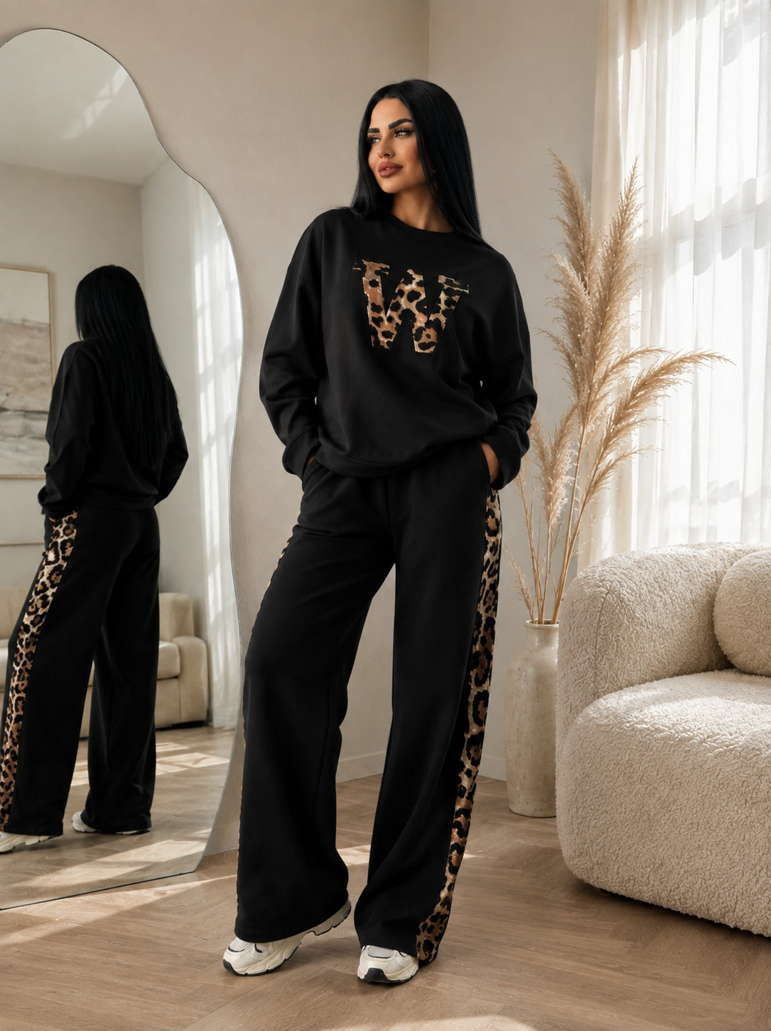 Noir Leopard Co-ord
