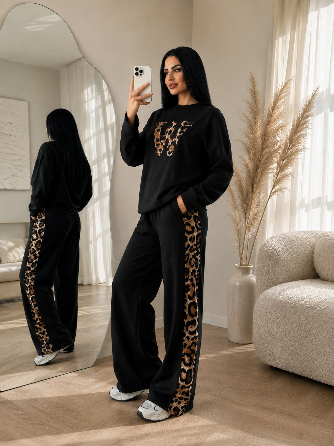 Noir Leopard Co-ord