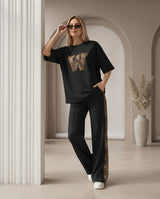 Noir Leopard Women's Co-Ord Set