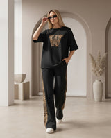 Noir Leopard Women's Co-Ord Set