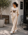 Beige Leopard Edge Co-ord Set