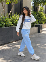 Brooklyn Baby Blue Colour Edge Co-ord Set