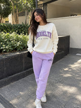 Brooklyn Lilac Colour Edge Co-ord Set