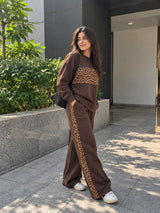 Cocoa Brown Leopard Co-Ord-Set