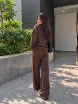 Cocoa Brown Leopard Co-Ord-Set