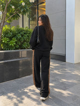 Rich Black Leopard Co-Ord-Set