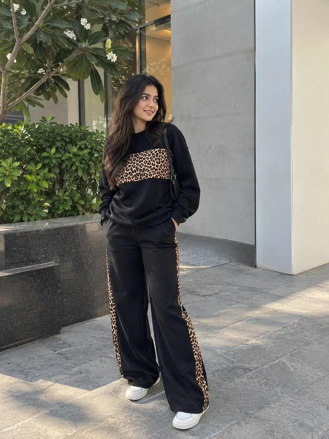 Rich Black Leopard Co-Ord-Set