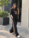 Rich Black Leopard Co-Ord-Set